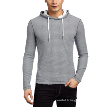 Vente en gros plaine Slim Fit Men&#39;s Sweatshirt avec capuche